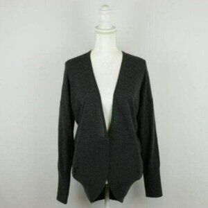 Icebreaker Women's Small Gray Merino Wool Single Button Cardigan